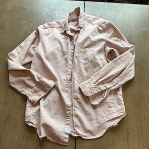 Frank & Eileen Eileen Button-Up Shirt Famous Denim Size: XS Dusty Pink